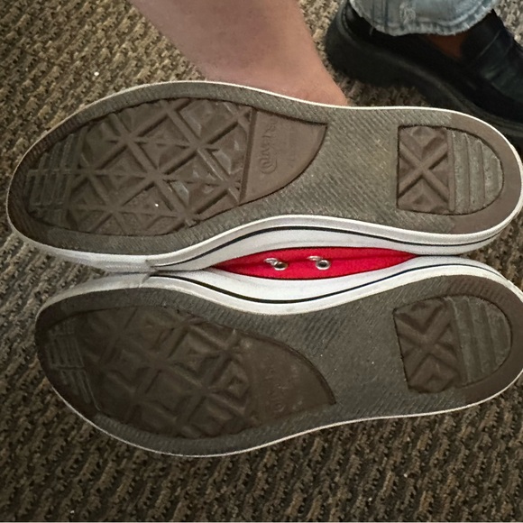 Converse Chuck Taylor All Star Red Low Top Sneakers sz W 9 M 7 Classic Canvas - Picture 3 of 8